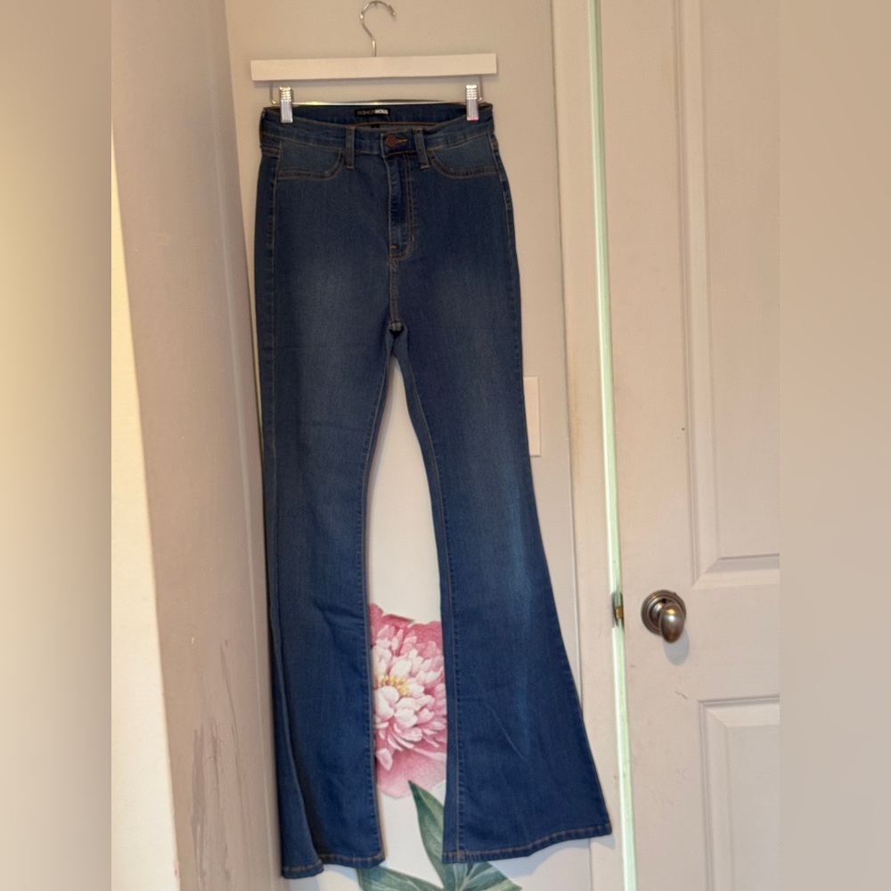 Fashion nova super high rise flare jean
